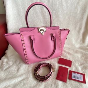 Valentino Rockstud small double handle bag